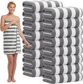 SmoothNovelty 16 Pack Microfiber Bath Towels Bulk 27'' x 60'' Oversized Size by SmoothNovelty
