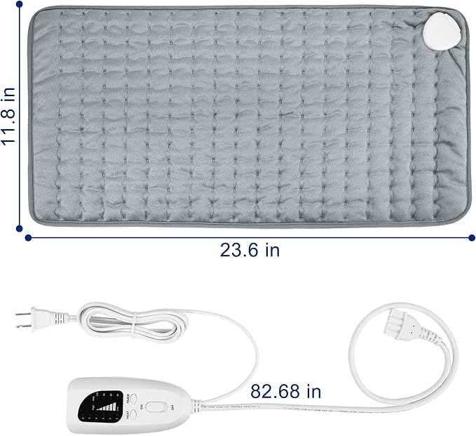 Electric Heating pad with 6 Heat Settings, Auto Shut Off, Dry Electric Heating - Image 5