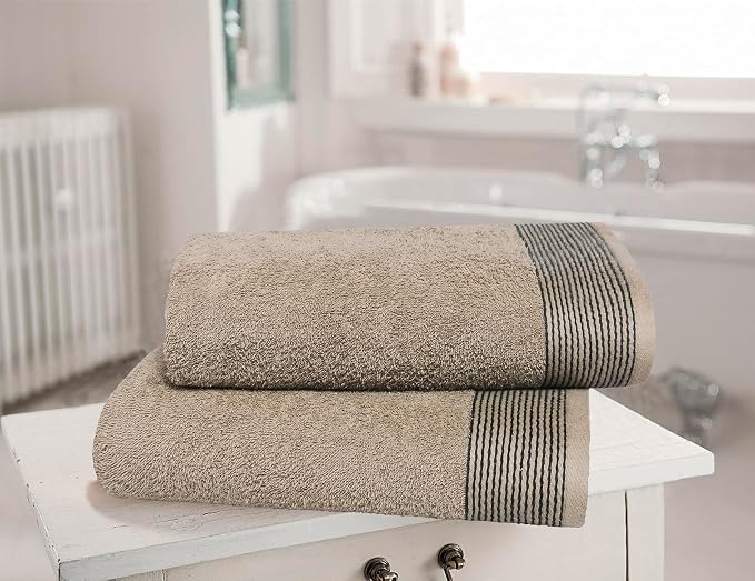 BELIZZI HOME 2 Pack Oversized Cotton Bath Towels, 28x55 inches - Image 2