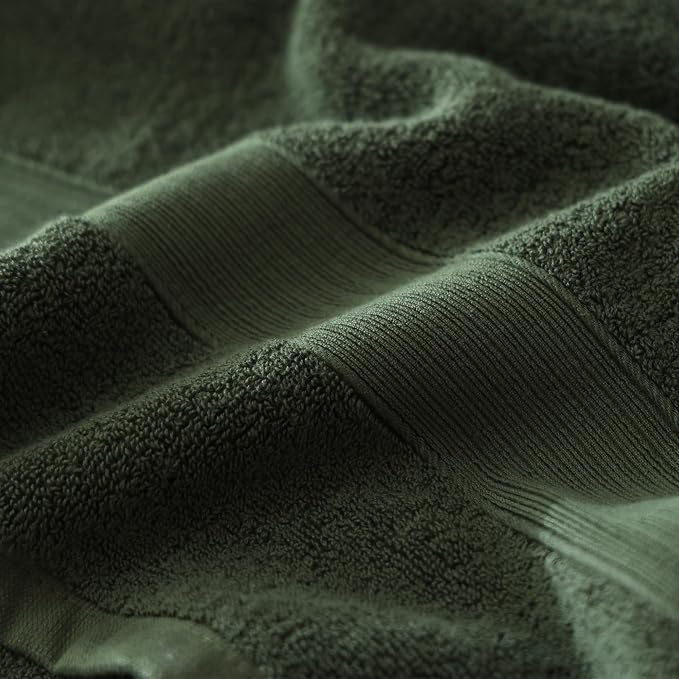 27x55 Bath Towels Set 100 Percent Cotton 650GSM Luxury Super Soft Absorbent - Image 6