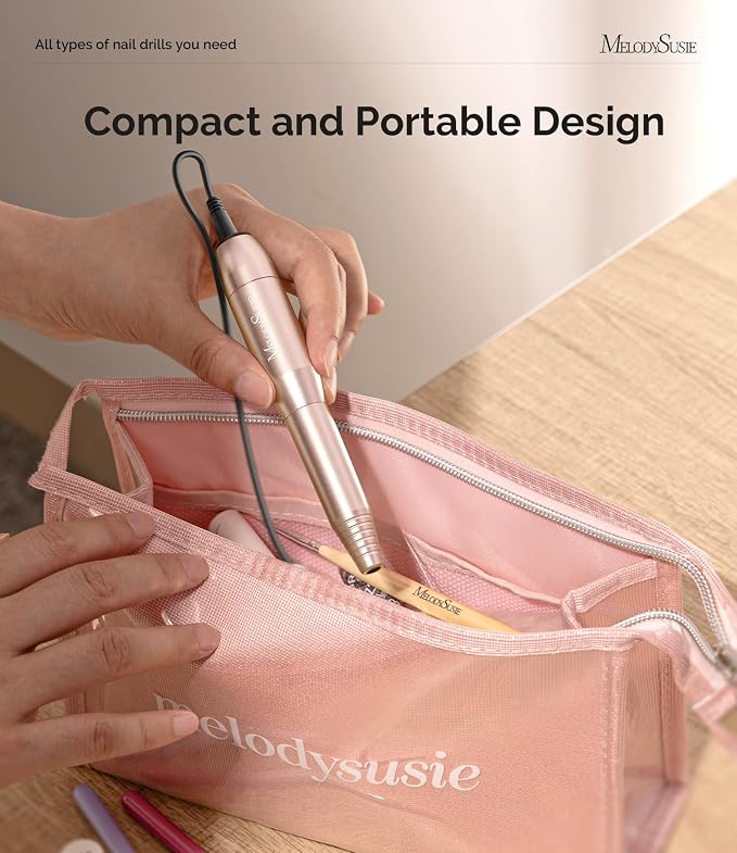 MelodySusie Pen-Shaped Portable USB Nail Drill, PC120I 20000RPM Electric Nail - Image 3