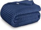 Bare Home Textured Fleece Blanket by BareHome
