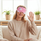 2PCS Plush Sleeping Eye Mask Soft Plush Eye Mask Fuffy Eye Cover Comfortable - Image 4