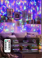 Brightown 300 LED Fairy Curtain Lights, Curtain String Lights, USB Plug in 8 - Image 5