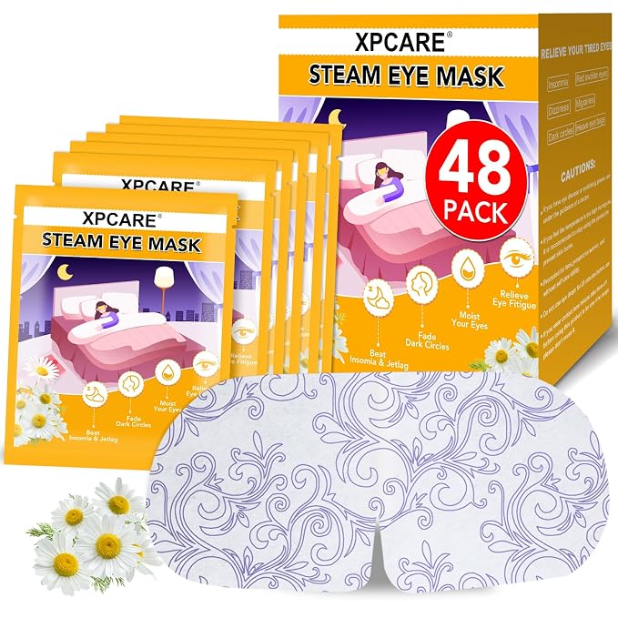 XPCARE Steam Eye Masks for Dry Eyes, Self Heated Steam Warm Eye Mask, by XPCARE