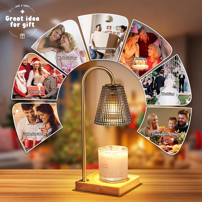 Hong-in Black and Gold Candle Warmer Lamp - Image 5