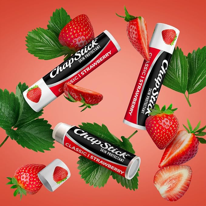 ChapStick Bulk Classic Strawberry Lip Balm, 24-Count – Tinted Lip Moisturizer - Image 5