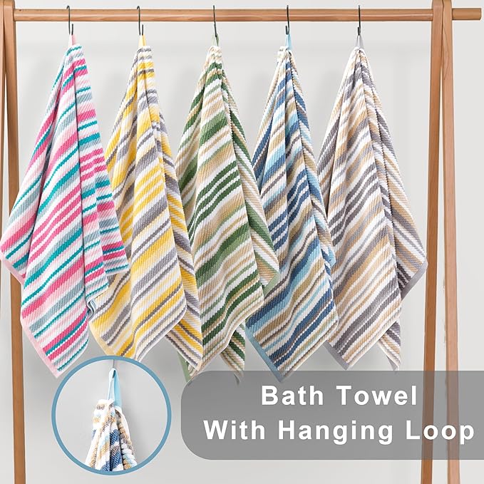 Pink Soft Towel Set, 1 Bath 28"x52", 1 Hand 16"x27", 1 Wash Cloth 13"x13 - Image 6