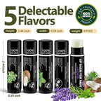 10 Pack Lip Balm for Men, Hydrating Natural Chapstick Bulk Vitamin E and Beeswax - Image 3