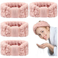WILLBOND 4 Pack Microfiber Headbands Spa Facial Headbands Makeup Head bands by Willbond+Technology+Limited