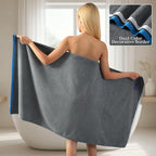 REDKISS 100% Cotton 2 Pack Luxury Bath Towels 27 x 54 Inches, Oversized Bath - Image 2