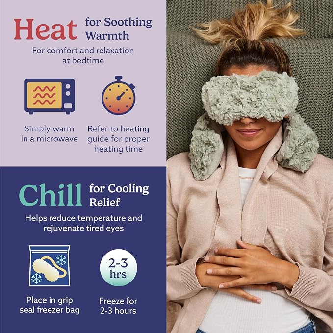 warmies Microwavable Eye Mask for Warmth & Comfort - Image 5