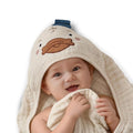 Blissful Diary Muslin Baby Hooded Towel 1 Pack, Soft & Absorbent Bath Towel by ForEveryBabysBetterLife