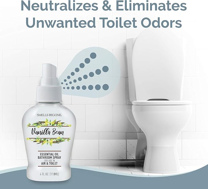 SMELLS BEGONE 4 oz Essential Oil Bathroom Spray - Image 2