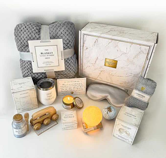 AHAGIFTREE Gift Basket Gifts for Women, Surgery Recovery Gifts Women, Get Well by Unknown
