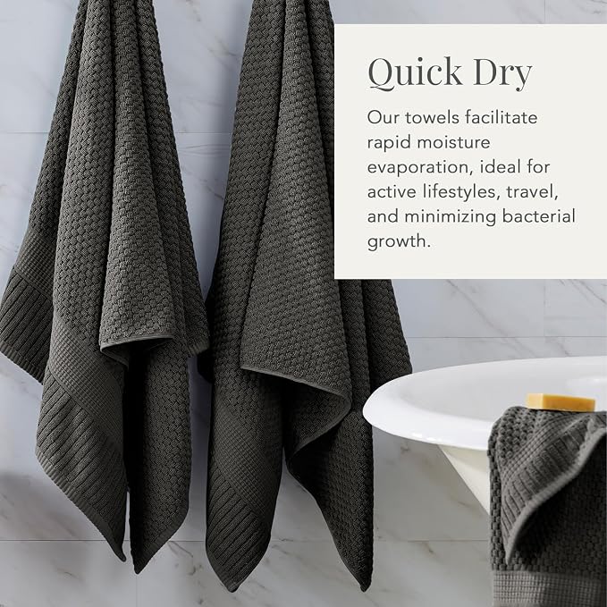 NY Loft 100% Cotton 2 Pack Bath Sheet Towel Set | Absorbent Quick-Dry Oversize - Image 3