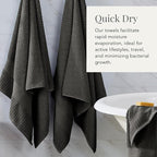 NY Loft 100% Cotton 2 Pack Bath Sheet Towel Set | Absorbent Quick-Dry Oversize - Image 3