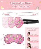 BeeVines Kids 100% Real Mulberry Silk Sleep Mask 2 Pack, Original Design Pure - Image 5