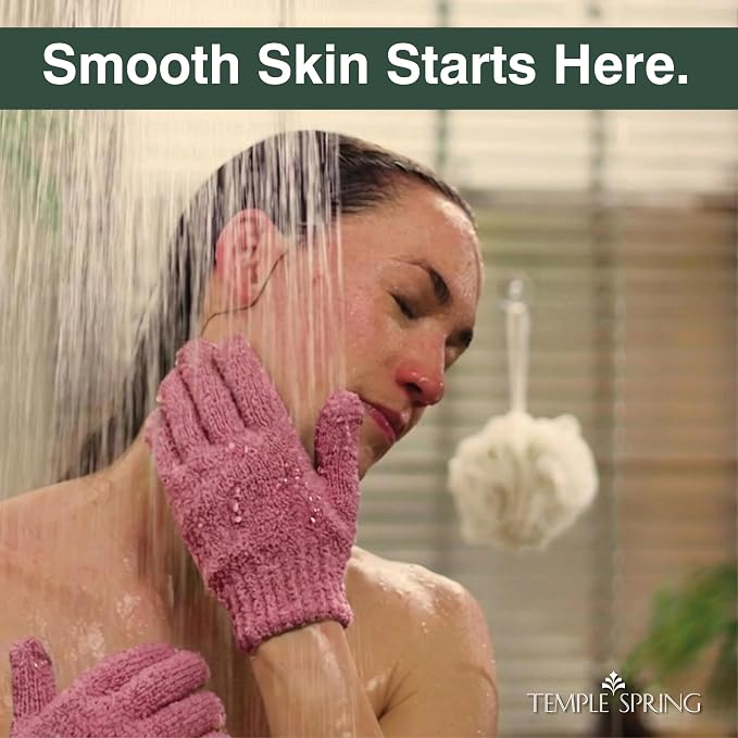 Temple Spring Shower Gloves Exfoliating - Image 3