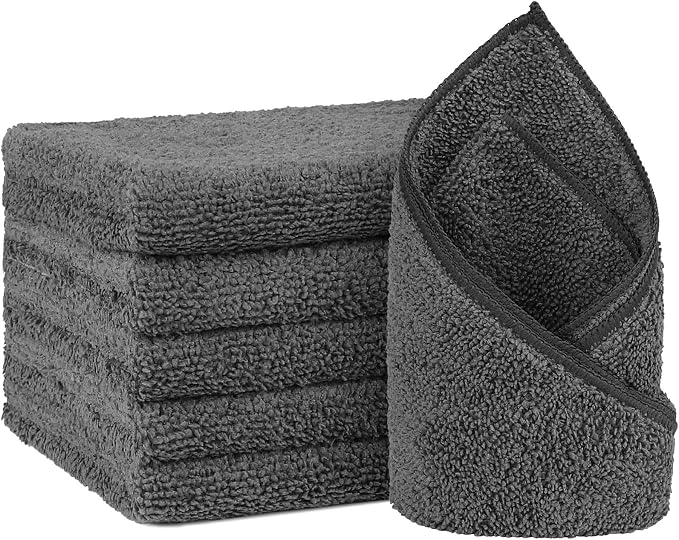 Orighty 6-Pack Grey Hand Towels by AllRightinOrighty