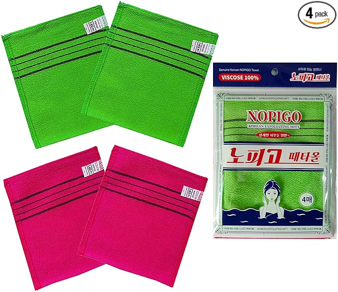 Korean Asian Exfoliating Bath Washcloth Mitt by NOPIGOSEOULKOREA