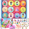 Bath Bombs for Kids with Surprise Inside Princess Toys Natural Bath Bombs by SUPERGFS
