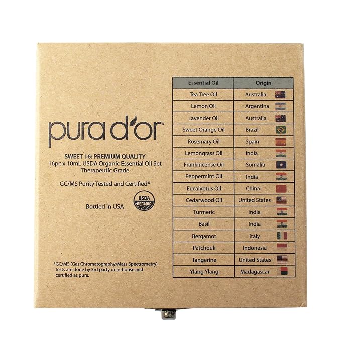 PURA D'OR Organic Sweet16 Essential Oils Set - Image 6