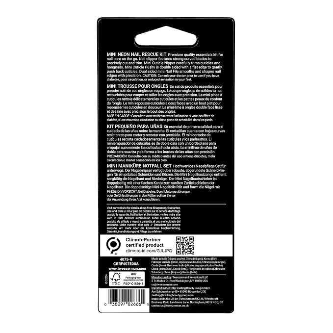Tweezerman Mini Neon Nail Rescue Kit - Image 8