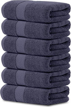 White Classic Luxury Navy Blue Hand Towels by WhiteClassic