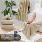 Ycosy 4 Pack Extra Large Microfiber Bath Towels Set, 35x70 inches, Less Lint - Image 3