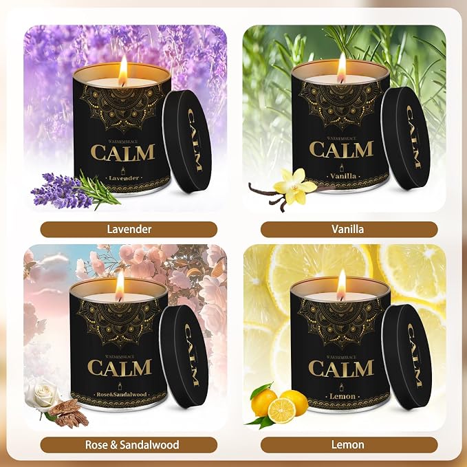 WarmEmbrace Scented Candles, 9 Oz Candle Sets - Image 3