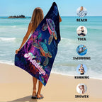 JML Custom Beach Towel with Name, Personalized Microfiber Beach Towel with Name - Image 6