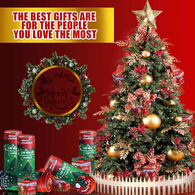 Yopela 76 Pack Christmas Natural Lip Balm Bulk - Image 6
