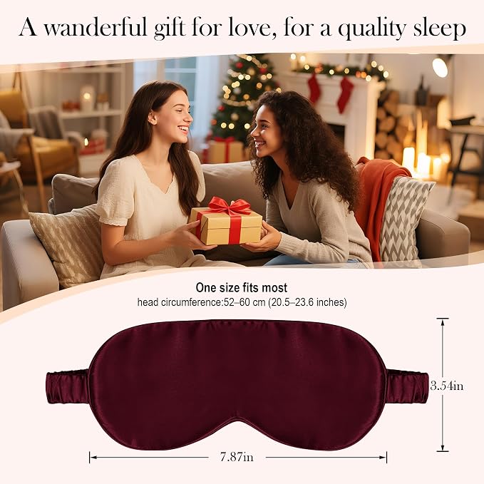 SilkDream 100% Mulberry Silk Sleep Mask Eye Mask - Image 6