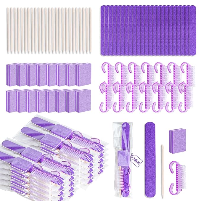 20 Sets Disposable Manicure Kit Basics 4 Piece Nail Kit by Uyolaxed