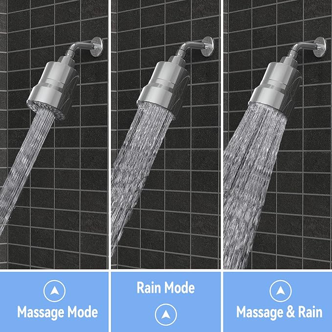 Filtered Shower Head, 3 Modes High Pressure Shower Head - Image 5