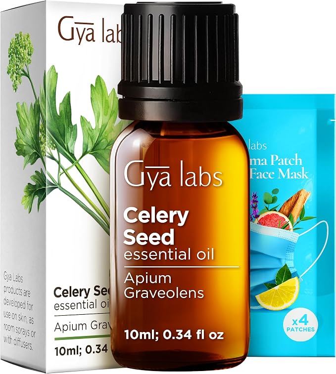 100% Pure Celery Seed Essential Oil by GyaLabs