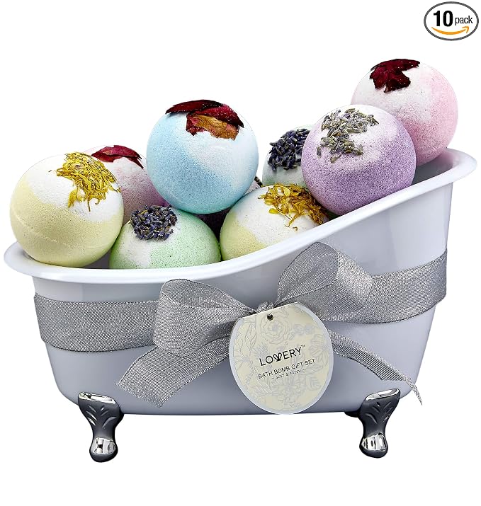 Mothers Day Gift Bath Bombs Gift Set by LOVERY