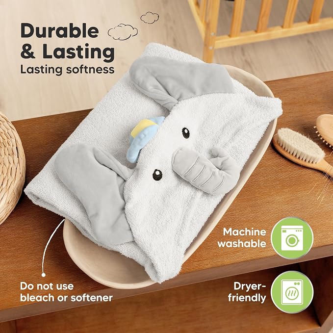KeaBabies Organic Baby Towel - Image 7
