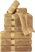 Superior Egyptian Cotton Pile 9 Piece Towel Set, Includes 3 Bath, 3 Hand - Image 2