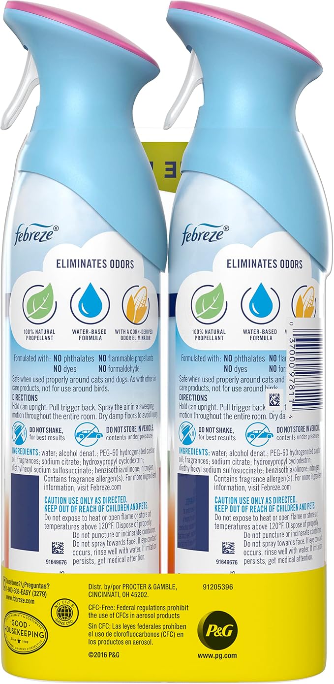 Febreze Air Mist Air Freshener Spray, Odor-Fighting Room Spray, Air Fresheners - Image 7