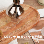 Koville Turkish Natural Travertine Tray, Countertop Organizer, Catchall - Image 7