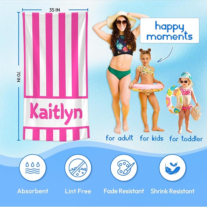 JML Personalized Beach Towel - Image 3