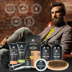 14 Pcs Bath & Body Gift Set for Men, Father's Day Gifts, Beard Grooming - Image 6