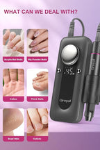 Electric Nail Drill 45000RPM Cordless Portable Rechargeable Nail Drill Kits - Image 2