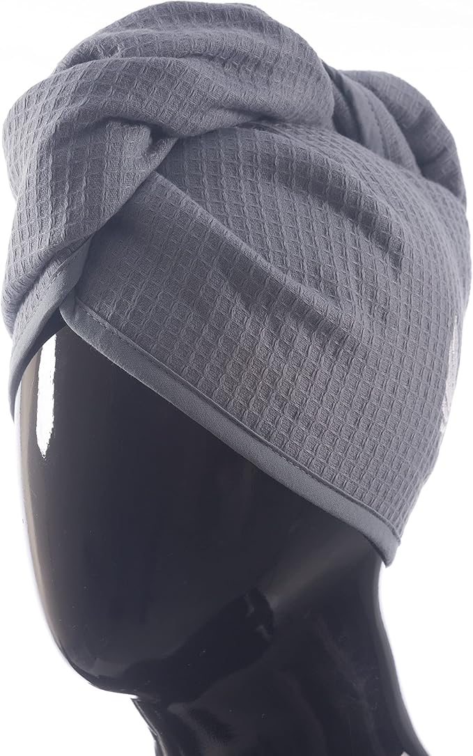 100% Turkish Cotton Hair Towel Wrap - Image 2
