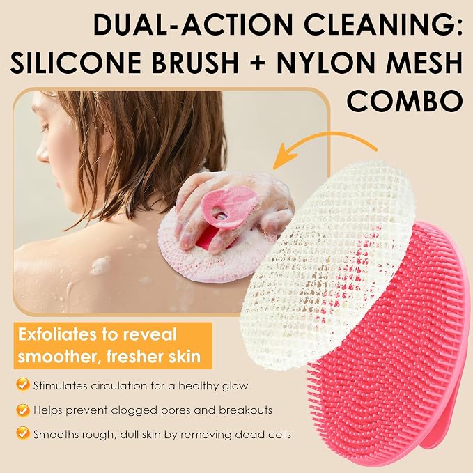 INNERNEED Food-Grade Silicone Body Scrubber Gentle Cleansing Brush - Image 2