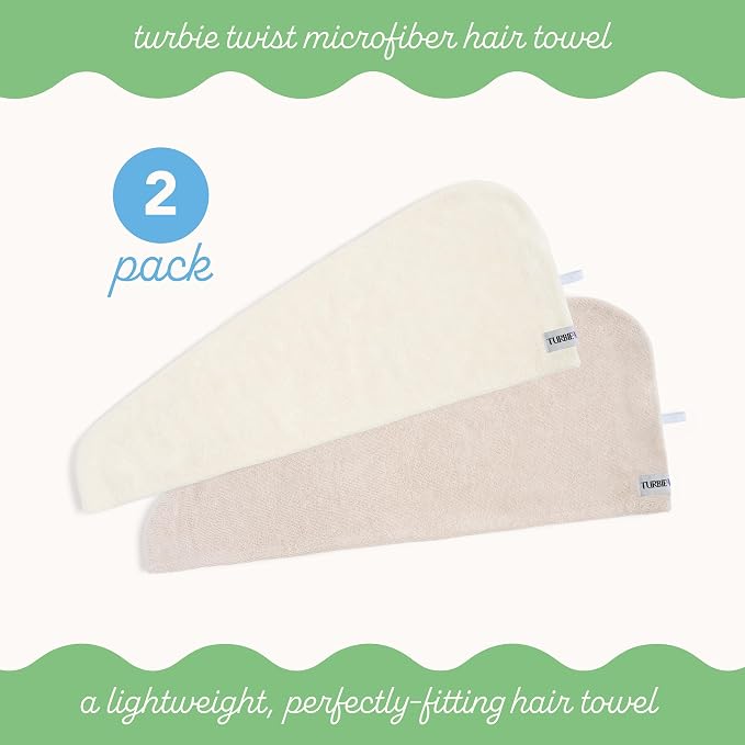 Turbie Twist 2-Pack Microfiber Hair Towel - Image 3