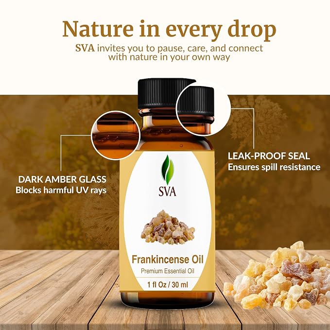 SVA Frankincense Essential Oil – 1 Fl Oz – 100% Natural Boswellia Carterii Oil - Image 7