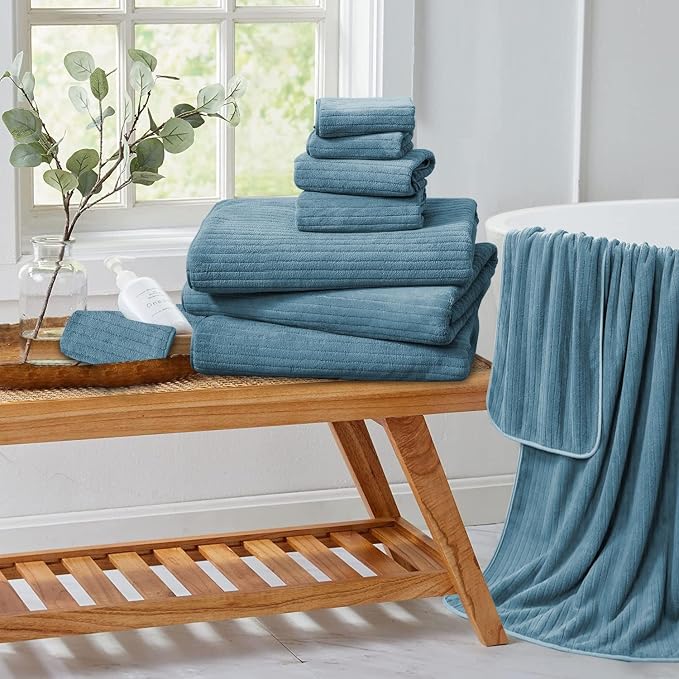 Extra Large Bath Sheet Set of 4, Ultra Soft Fluffy Towel, 35”x 70”Oversized - Image 8